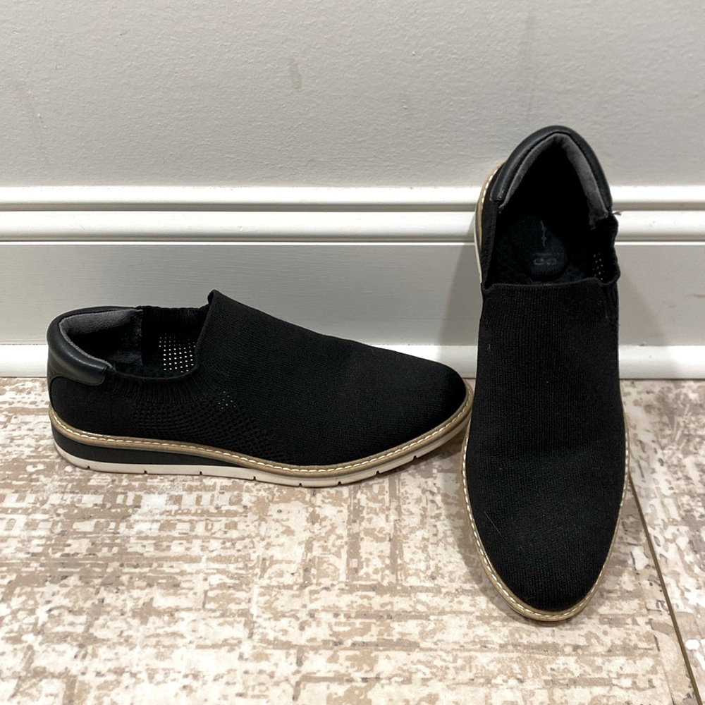 Me too black dress sneakers